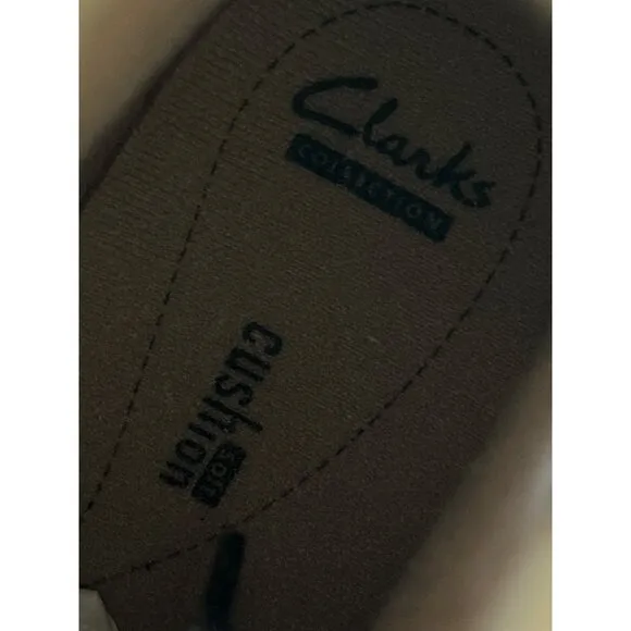 Clarks Womens Pewter Snow Boots Fur-Lined Waterproof Size 10W