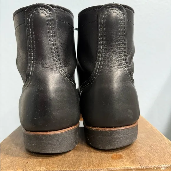 Classic Black Leather Men's Boots