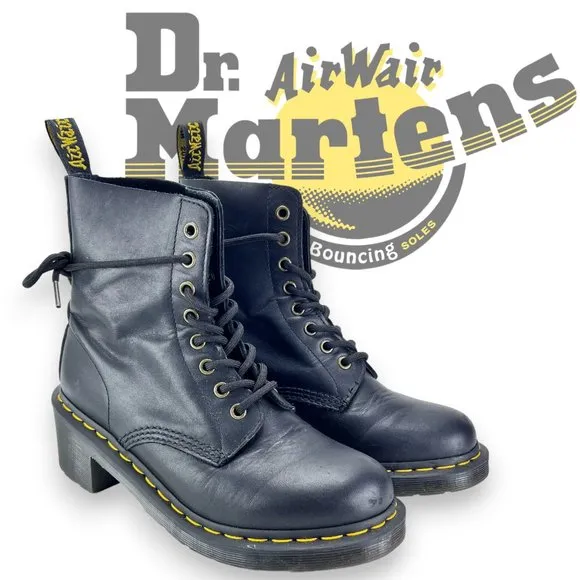 Clemency Smooth Leather Heeled Lace Up Boots