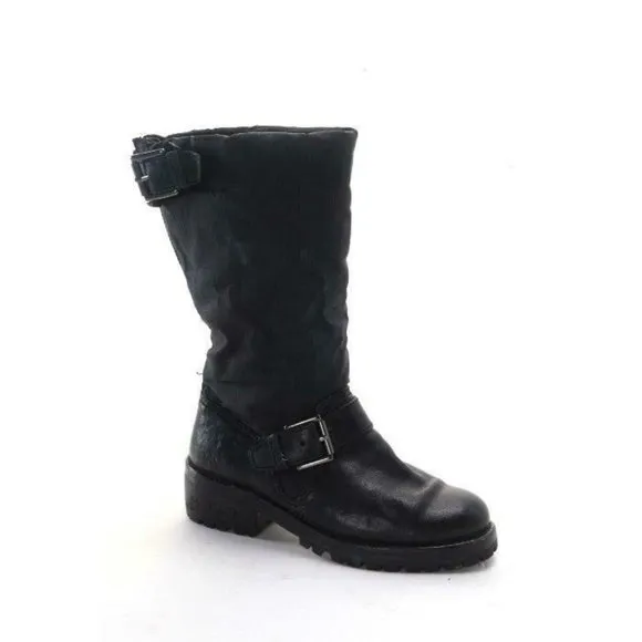 COACH BOOTS leather betsie biker boots womens shoe