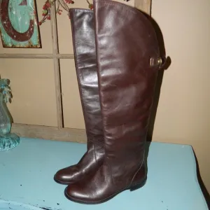Coach Cheyenne Brown Soft Leather Riding Boots Size 6B