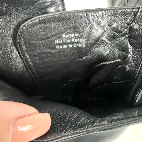Coach Jessie Black Silky Nappa Leather Boots - Size 9