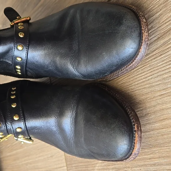 Coach Lilliana Leather and Suede Ankle Boots