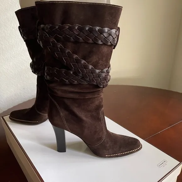 COACH RANDIE SUEDE /VAC BOOTS.