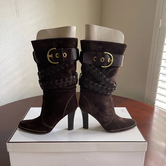 COACH RANDIE SUEDE /VAC BOOTS.