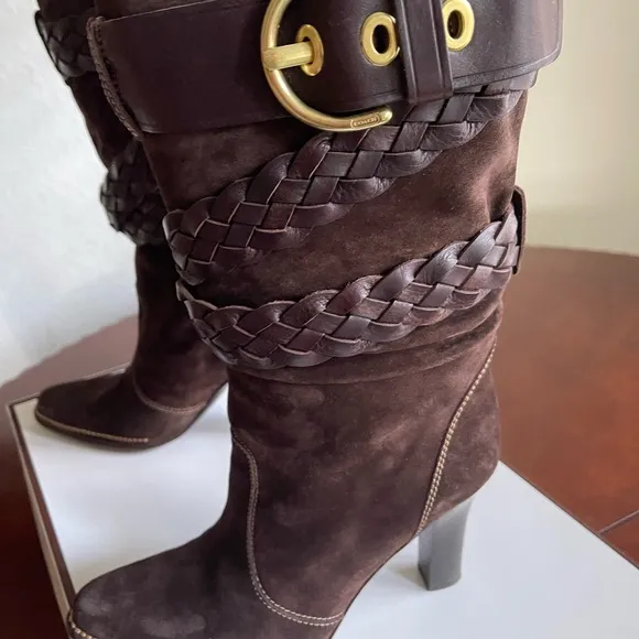 COACH RANDIE SUEDE /VAC BOOTS.
