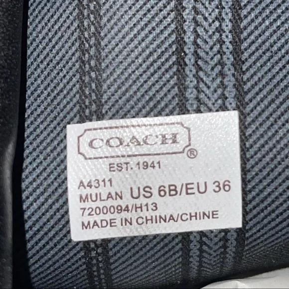 Coach Woman Leather Boots Size 6