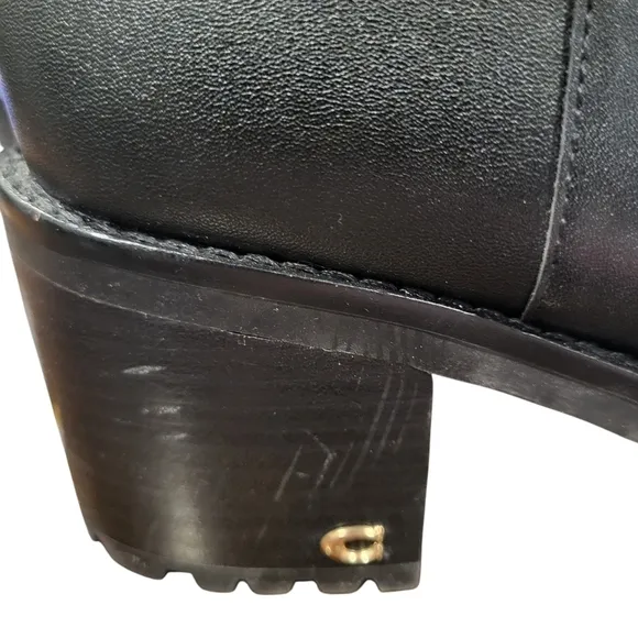 Coach Women's Joy Leather Boots Chunky Heel Size 9.5