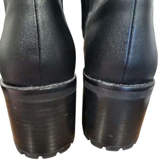 Coach Women's Joy Leather Boots Chunky Heel Size 9.5