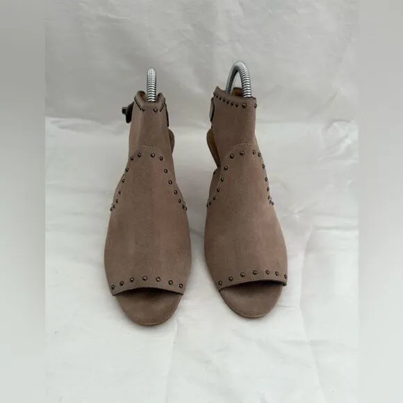 Coach Marbella  suede boots  with metal studs size 8 like new.