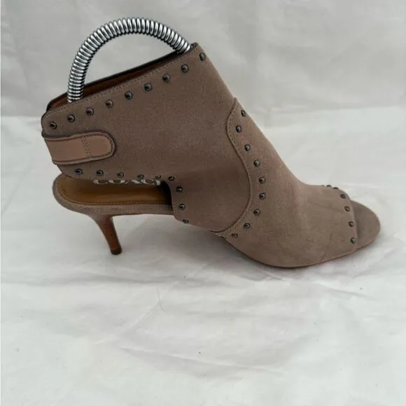 Coach Marbella  suede boots  with metal studs size 8 like new.
