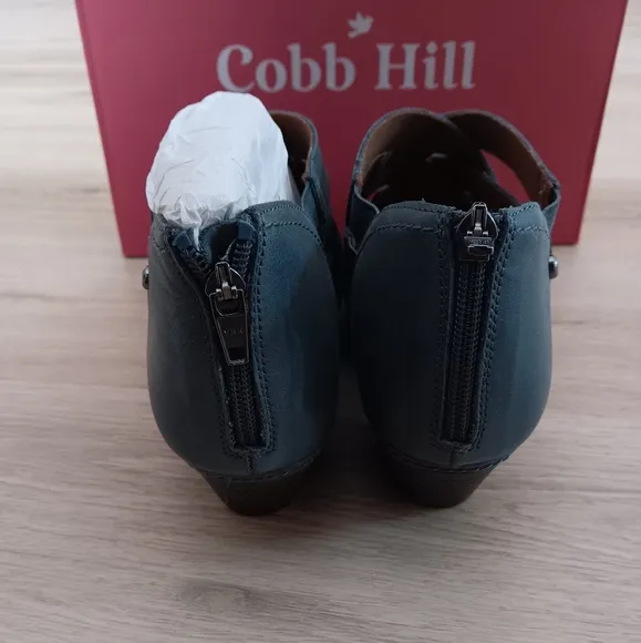 Cobb Hill Women's Laurel Woven Teal Wooven Booties‎ Size: 11 Comfort Boots NWOT