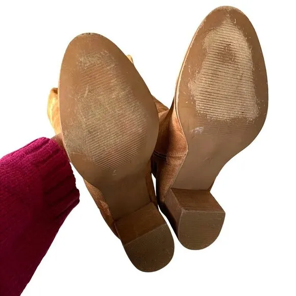 Coconuts‎ by Matisse Moon Tan Over the Knee Suede Boots 7M Boho Artsy Leather