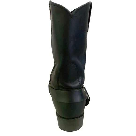 Cody James Mens Biker Harness Riding Work Leather Boots #CJ9995Z 10 M Black