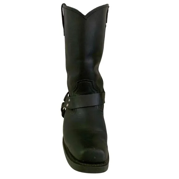 Cody James Mens Biker Harness Riding Work Leather Boots #CJ9995Z 10 M Black