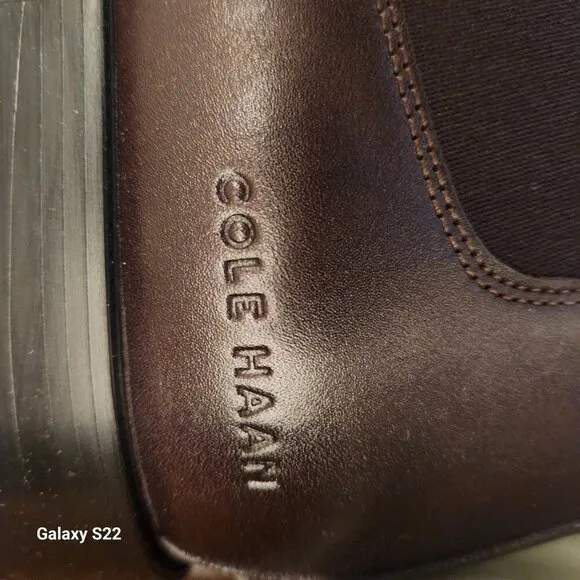 Cole Haan &quot;Hawthrone&quot; Chelsea Boots. Dark Chocolate. NIB. Size 12