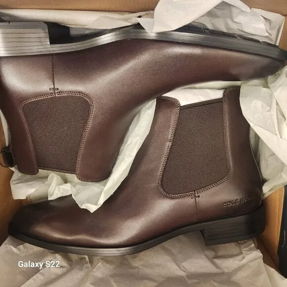 Cole Haan &quot;Hawthrone&quot; Chelsea Boots. Dark Chocolate. NIB. Size 12
