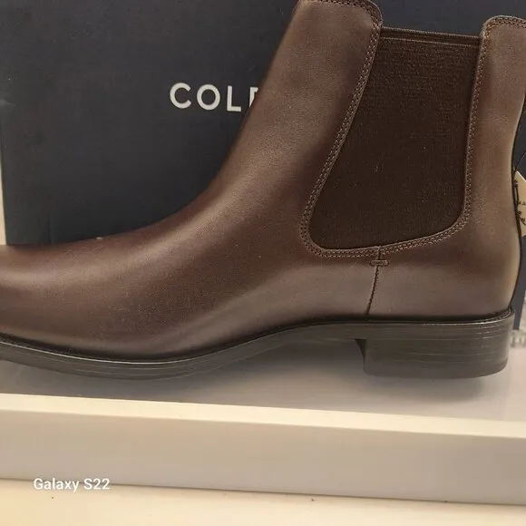 Cole Haan &quot;Hawthrone&quot; Chelsea Boots. Dark Chocolate. NIB. Size 12