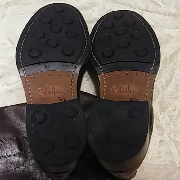 Cole Haan Biker Brown Leather Boots