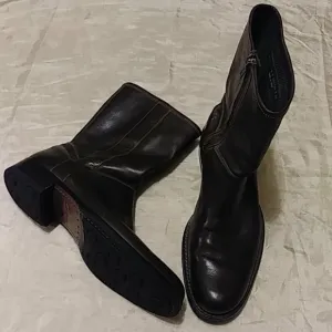 Cole Haan Biker Brown Leather Boots