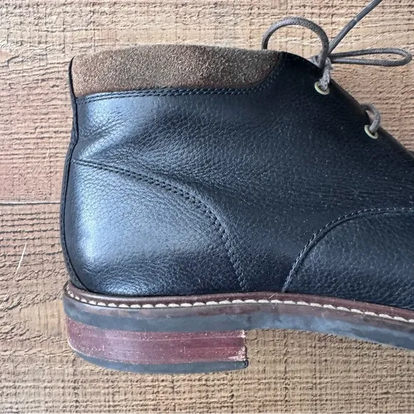 Cole Haan Boots Watson Chukka II Pebbled Leather Black Mens Size 10.5