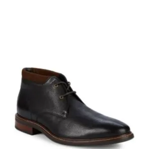 Cole Haan Boots Watson Chukka II Pebbled Leather Black Mens Size 10.5