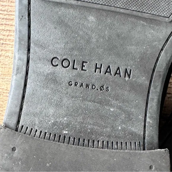 Cole Haan Boots Watson Chukka II Pebbled Leather Black Mens Size 10.5