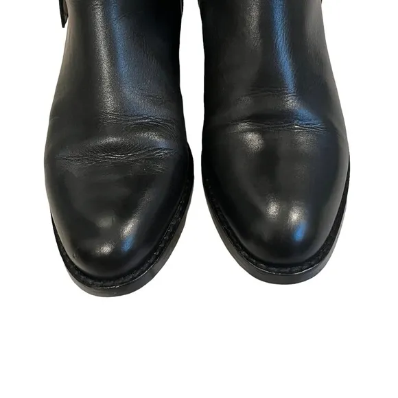 Cole Haan Briarcliff Black Leather Riding Boots, Sz 8