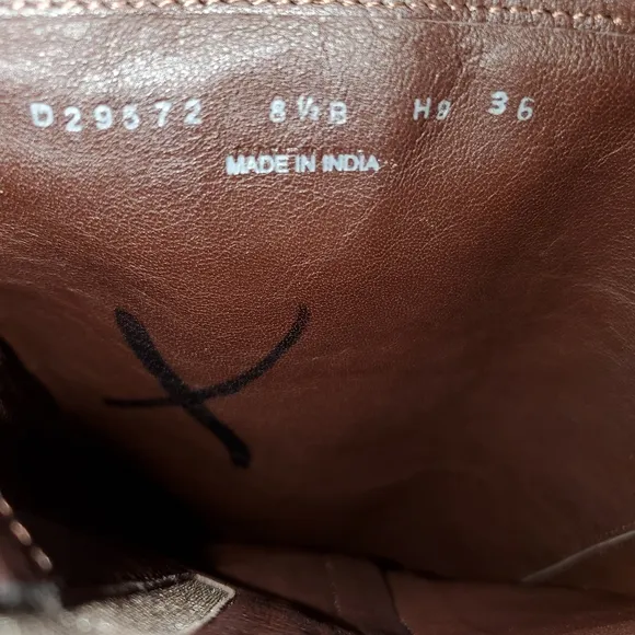Cole Haan Brown Leather Zip Knee-High Moto Riding Boots Women's Size 8.5B