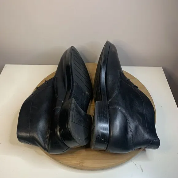 Cole Haan Grand OS Mens Size 11.5 M Boots Waterproof Black Leather Ankle C24498