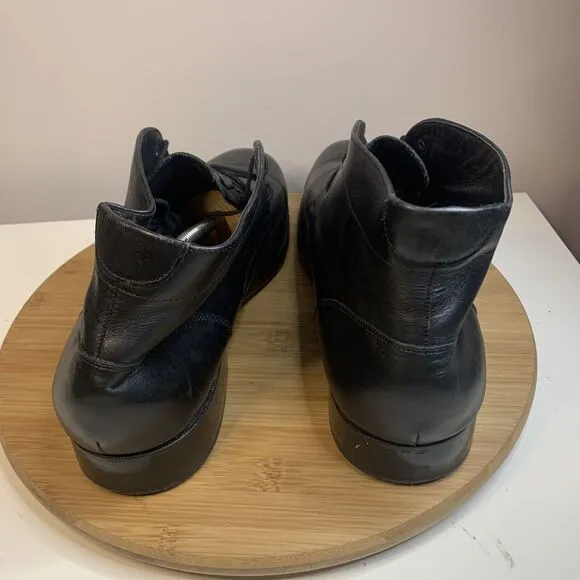 Cole Haan Grand OS Mens Size 11.5 M Boots Waterproof Black Leather Ankle C24498