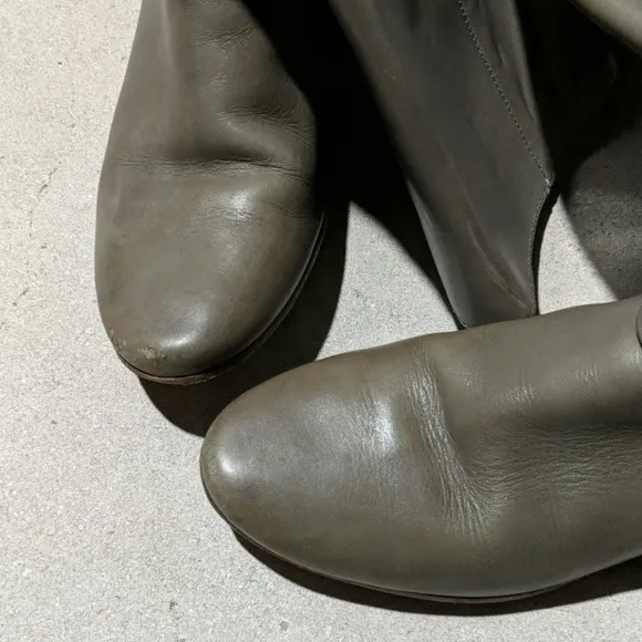 Cole Haan grey leather knee riding boots 8.5