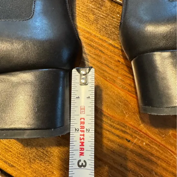 COLE HAAN LEATHER Avani Stretch Black Riding Boots-9.5