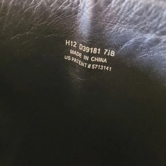 cole haan leather riding boots black size 7.5B