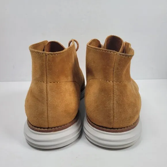 Cole Haan Lunargrand Men's Brown Suede Chukka Lace Up Boots 10.5M