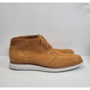 Cole Haan Lunargrand Men's Brown Suede Chukka Lace Up Boots 10.5M