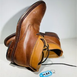 COLE HAAN Men's 8 Tone Brown Leather Oxford Chukka Boots