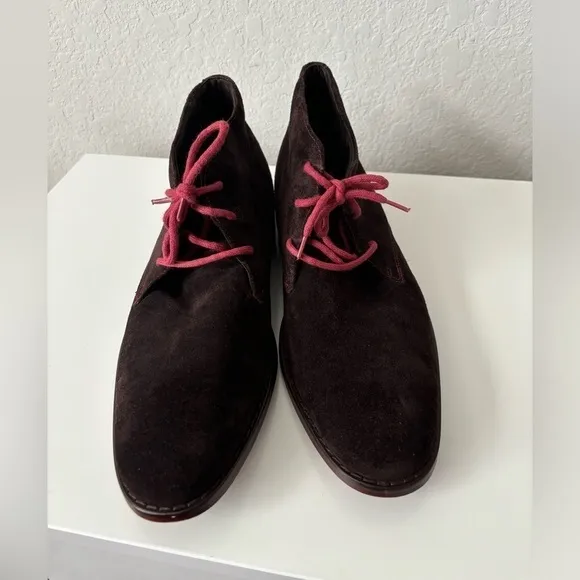 Cole Haan Nike air Chukka Boots Brown suede mens size 9.5