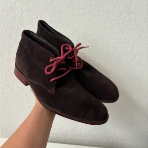 Cole Haan Nike air Chukka Boots Brown suede mens size 9.5