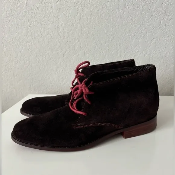 Cole Haan Nike air Chukka Boots Brown suede mens size 9.5