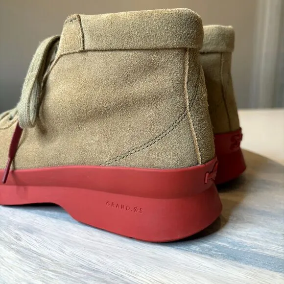 Cole Haan Pinch Grand OS Men's Brown Leather Utility Chukka Boots US Size 7.5 M