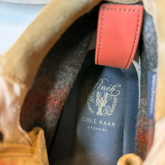 Cole Haan Pinch Grand OS Men's Brown Leather Utility Chukka Boots US Size 7.5 M