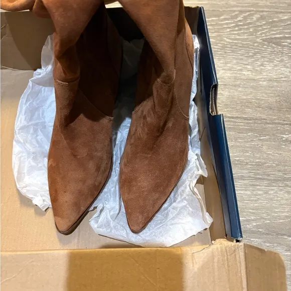 Cole Haan Tan Over the Knee Boots Suede