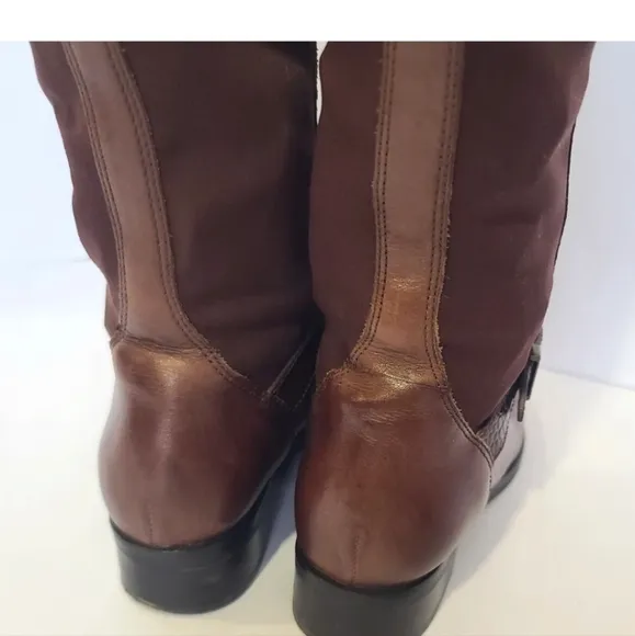 Cole Haan Womens Brown Leather Tennley Riding Boots US 7.5B