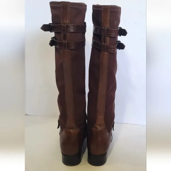 Cole Haan Womens Brown Leather Tennley Riding Boots US 7.5B