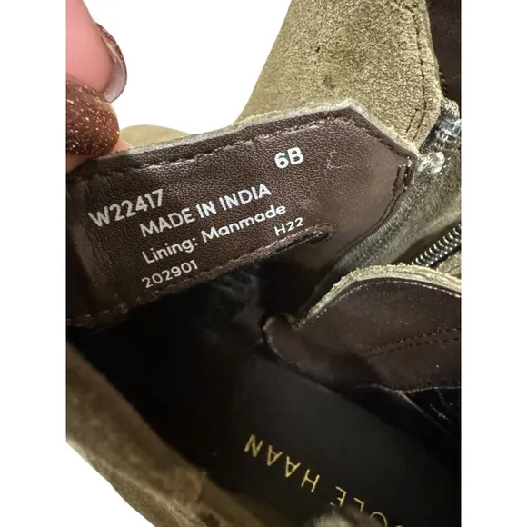 Cole Haan Women’s Haidyn Boots Dark Olive Suede Size 6B​