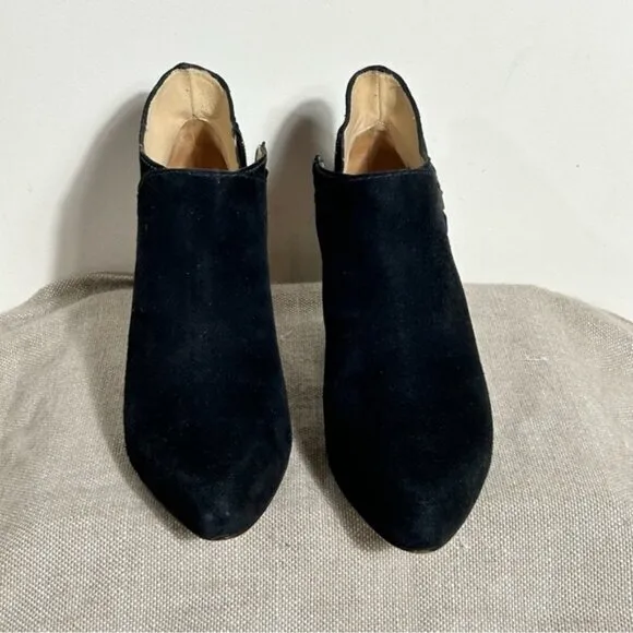 Cole Haan x Nike Air Black Suede Booties Heel Boots Size 8.5