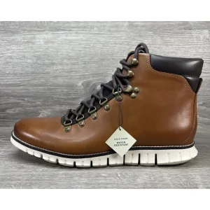 Cole Haan ZeroGrand Water Resistant Hiker Boots Brown Leather | Men's Size 10