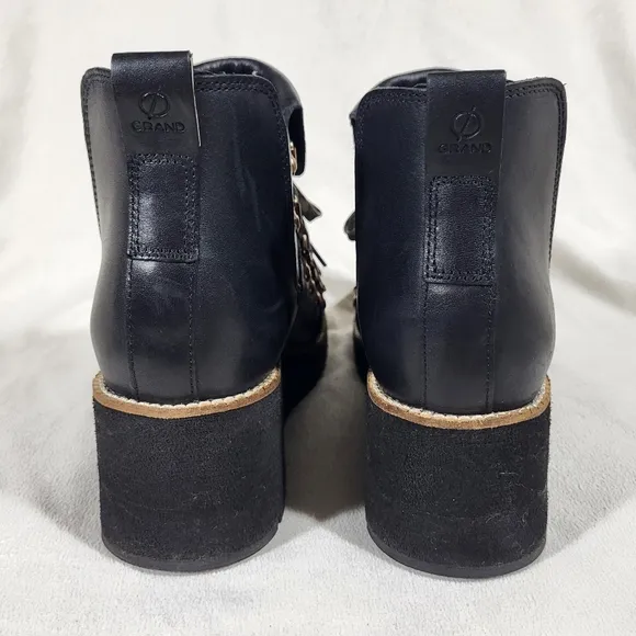 Cole Haan ZeroGrand Womens Hiker Ankle Wedge Boots 8 Waterproof Leather
