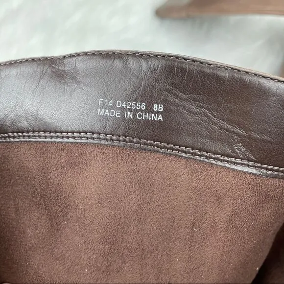Cole Haan Eldridge Leather Buckle Riding Boots